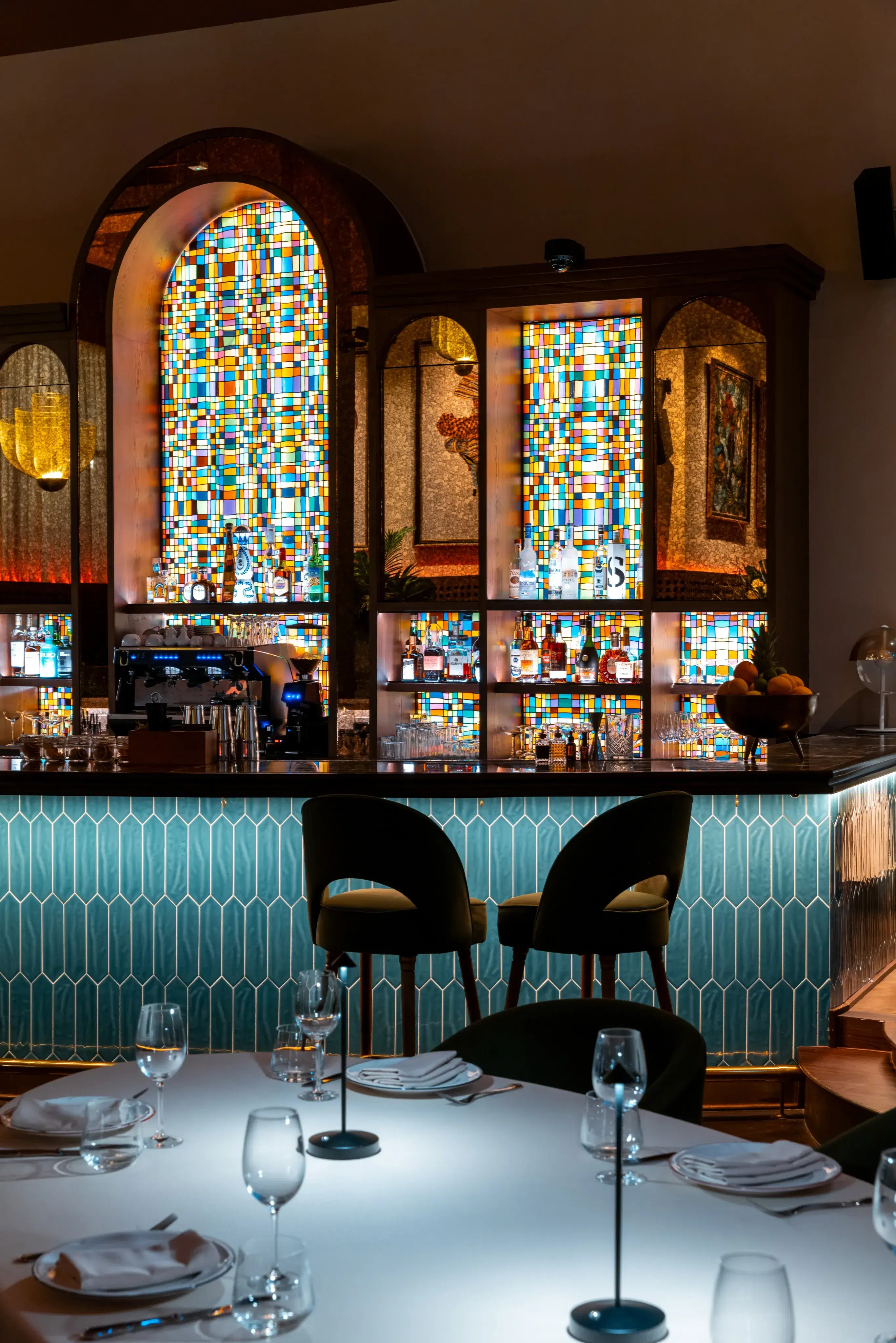 Christopher Cuseo’s art at Three Cuts Steakhouse & Bar